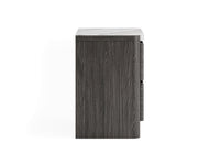 Magnussen Home Keaton Black Queen Upholstered Panel Bed With Nightstand