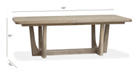 Magnussen Home Braelyn Dorian Grey Extendable Trestle Dining Table With 2 Side Chairs 2 Host Chairs And Server