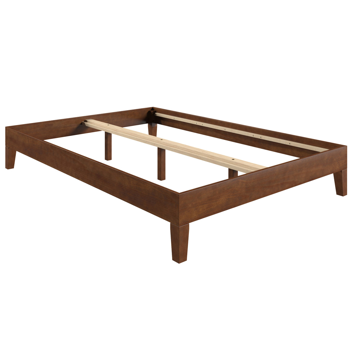 Nix Solid Wood Full Platform bed, Natural