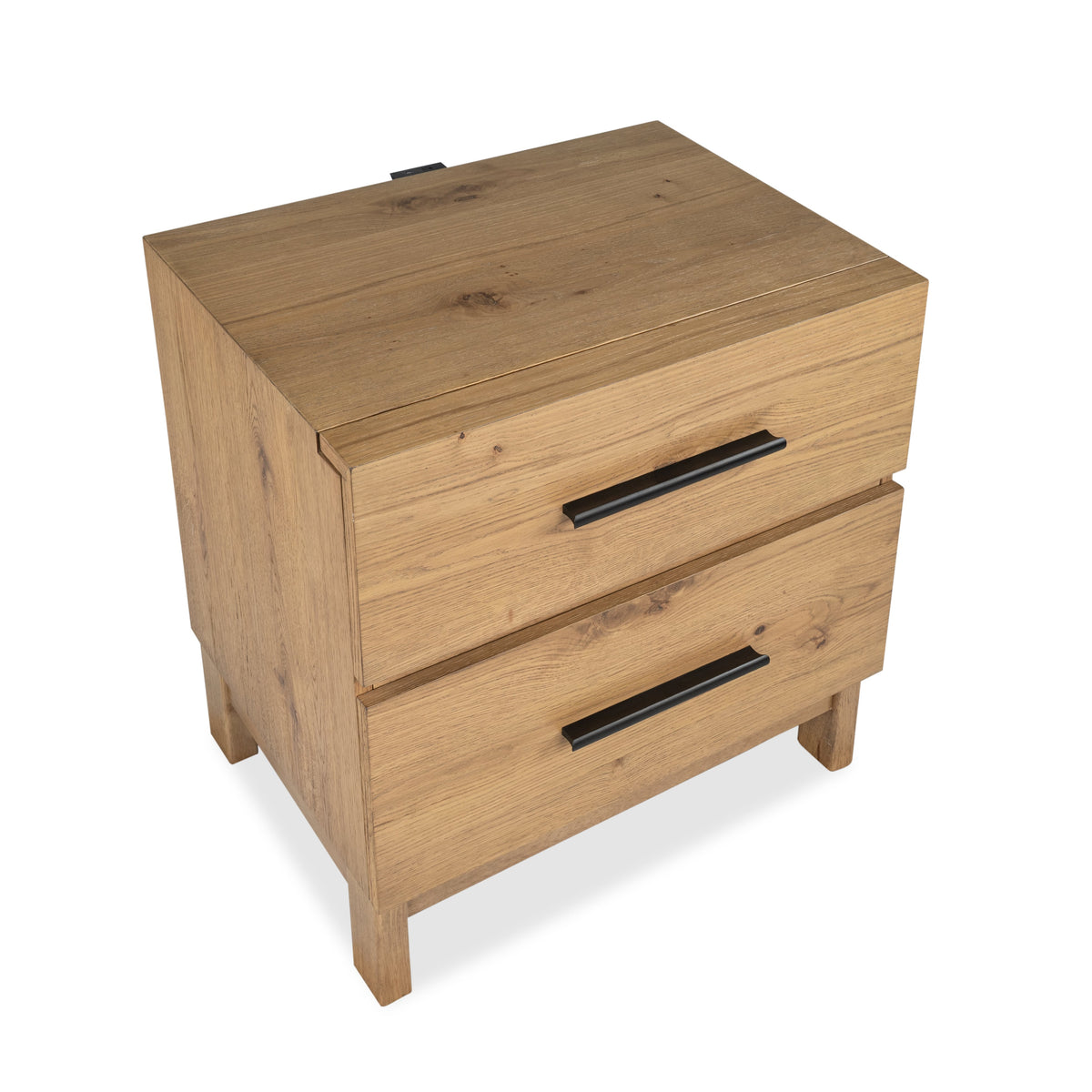 Magnussen Home Davenport Rustic Caramel King Panel Storage Bed With Nightstand