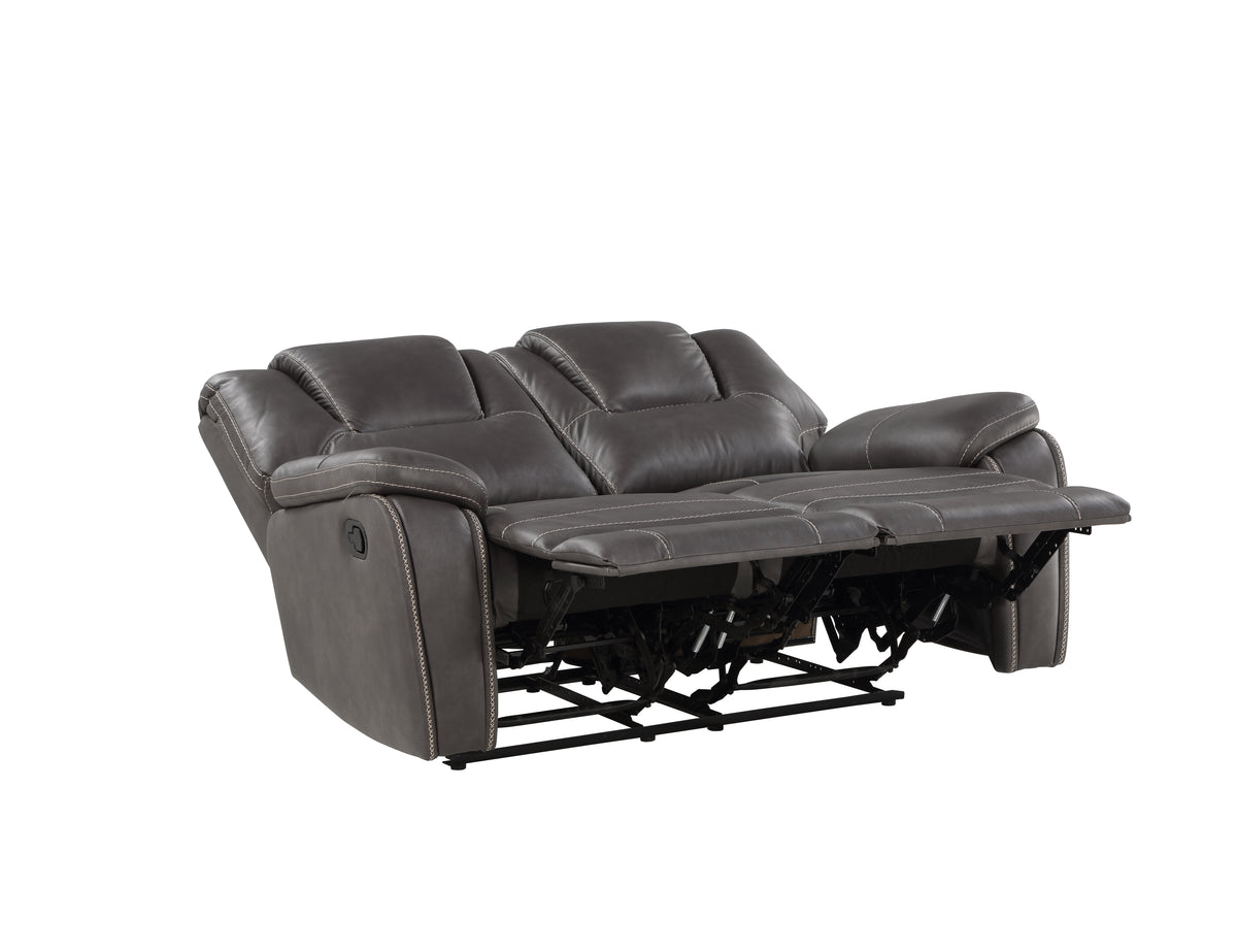 Katrine Charcoal Manual Loveseat