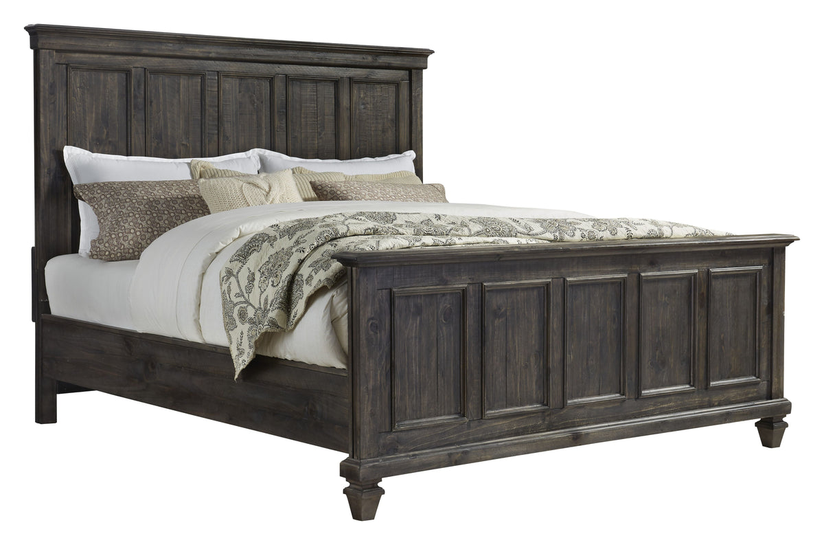 Magnussen Home Calistoga Weathered Charcoal Queen Panel Bed