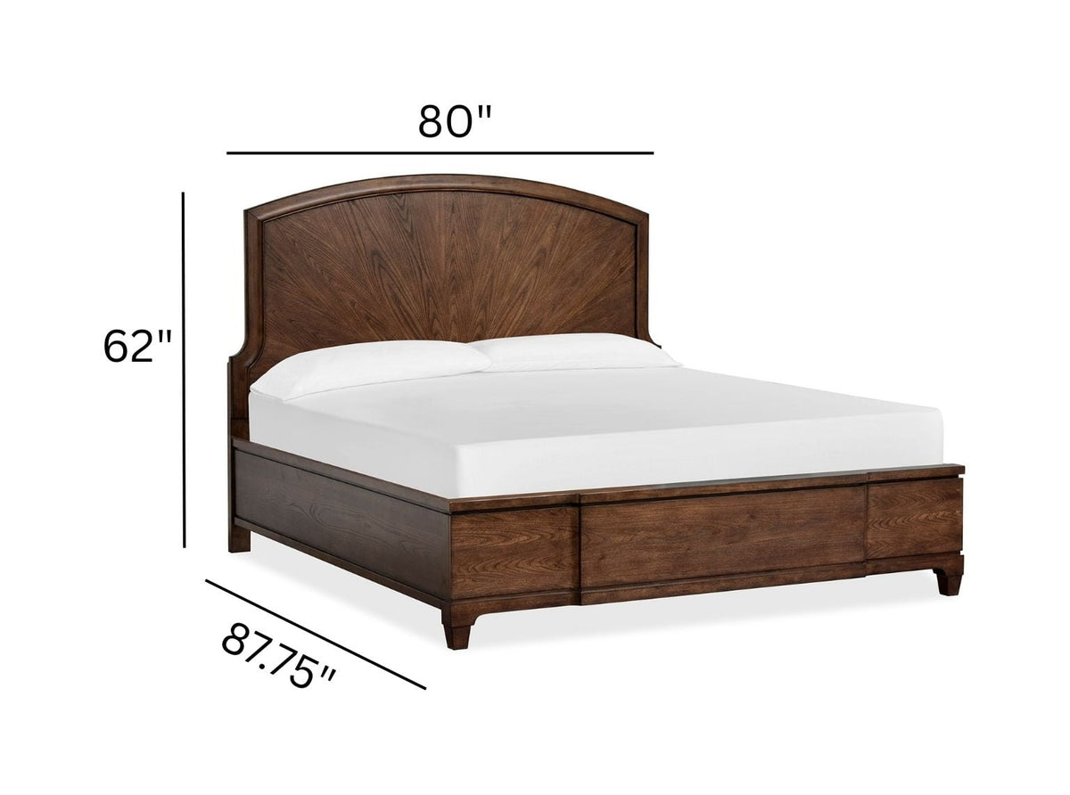 Salt Life Home Sugar Mill Spiced Rum King Panel Bed With 2 Nightstands
