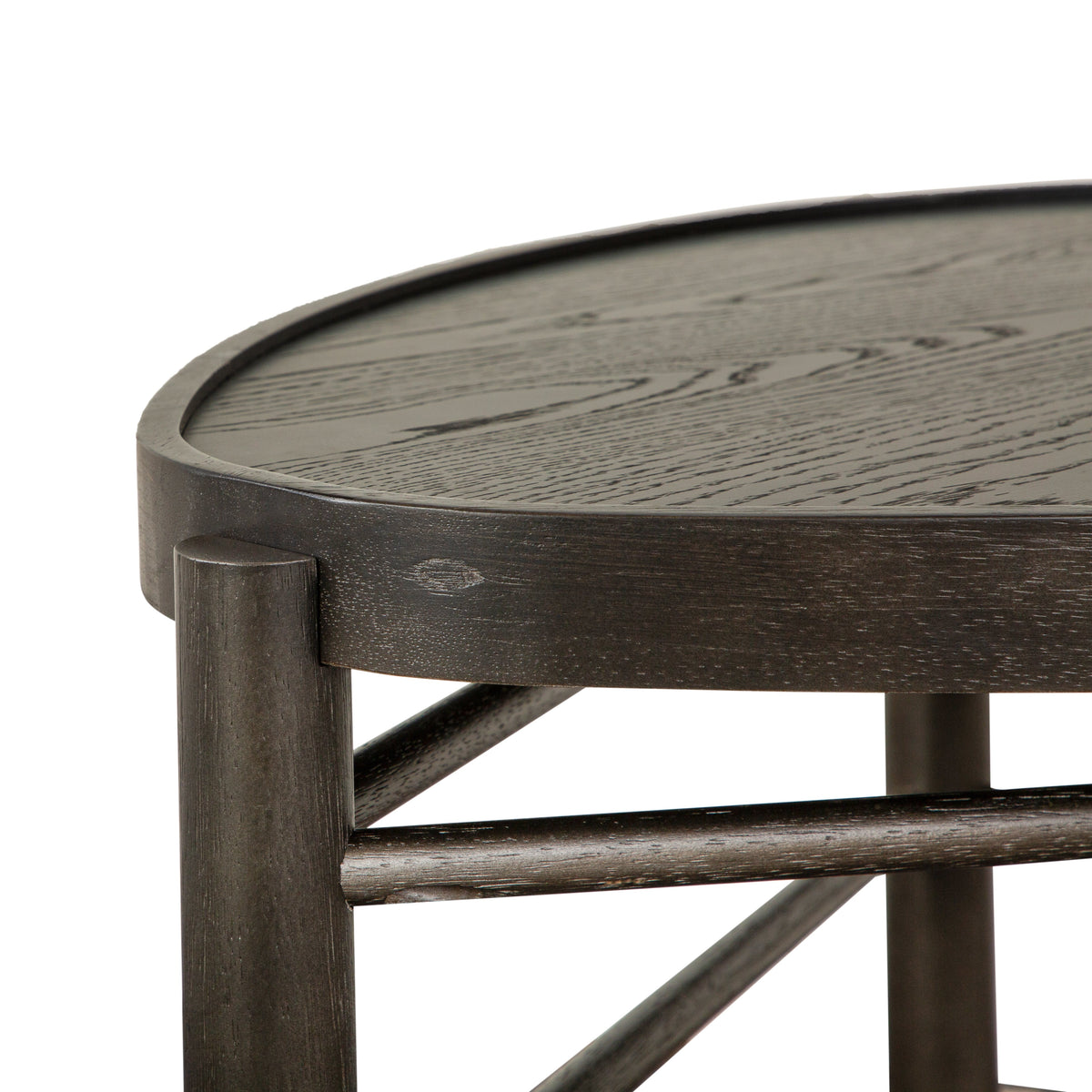 Magnussen Home Hadleigh Black Coffee Bean Shaped Nesting Cocktail Table With End Table