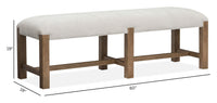 Magnussen Home Plum Creek Sierra Brown Rectangular Dining Table With 2 Benches 2 Side Chairs And Server