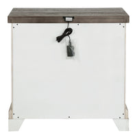 Samuel Lawrence Valley Ridge Distressed White 2 Drawer Nightstand