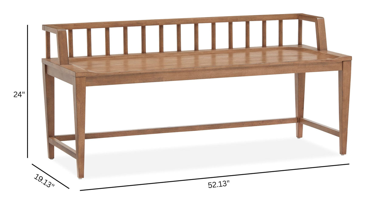 Magnussen Home Lindon Belgian Wheat Extendable Rectangular Dining Table With 2 Arm Benches 2 Grey Side Chairs And Buffet