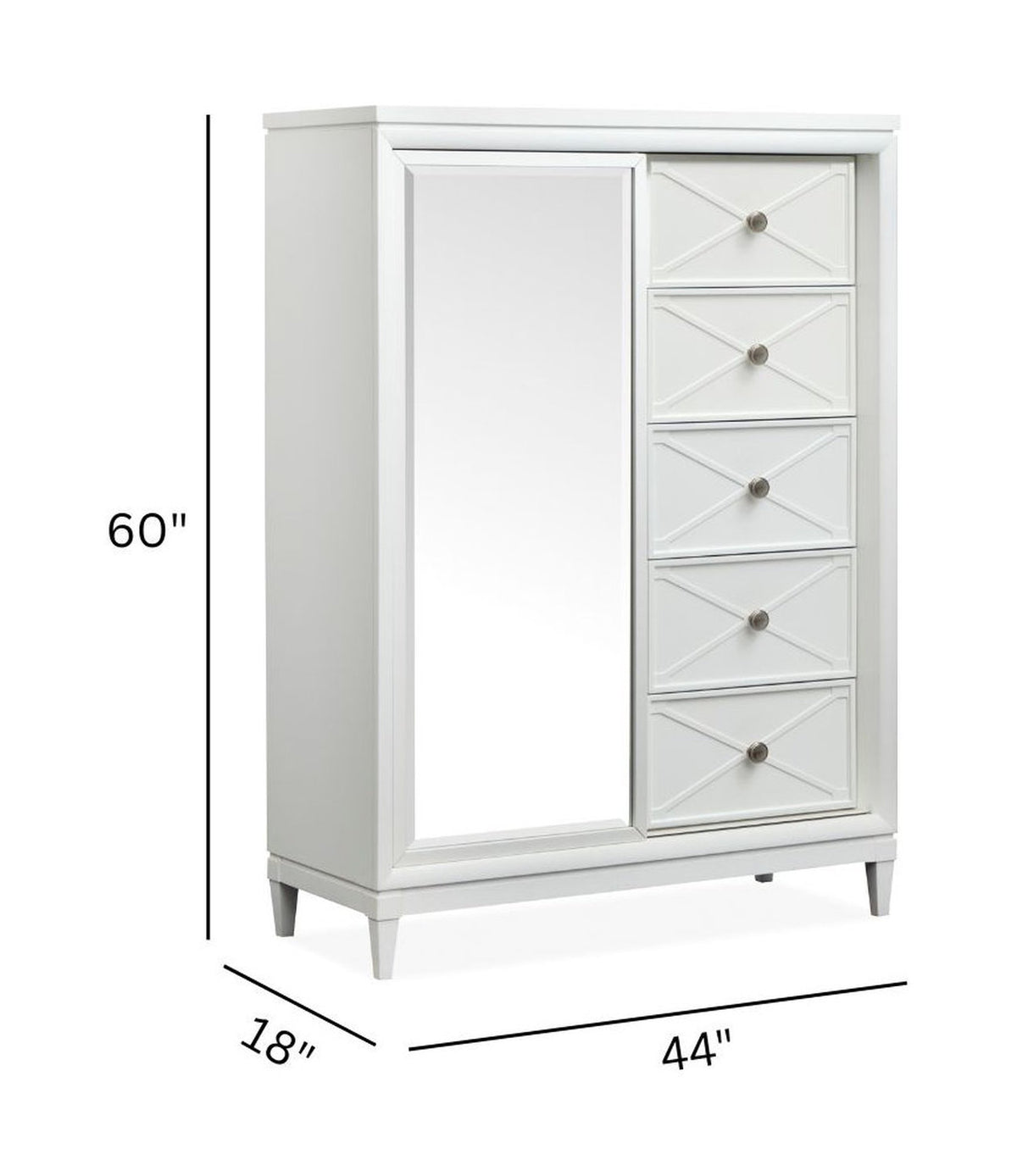 Magnussen Home Springhouse Whisper White Door Chest