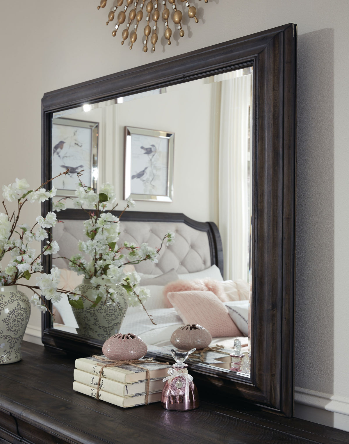 Magnussen Home Bellamy Peppercorn Landscape Mirror