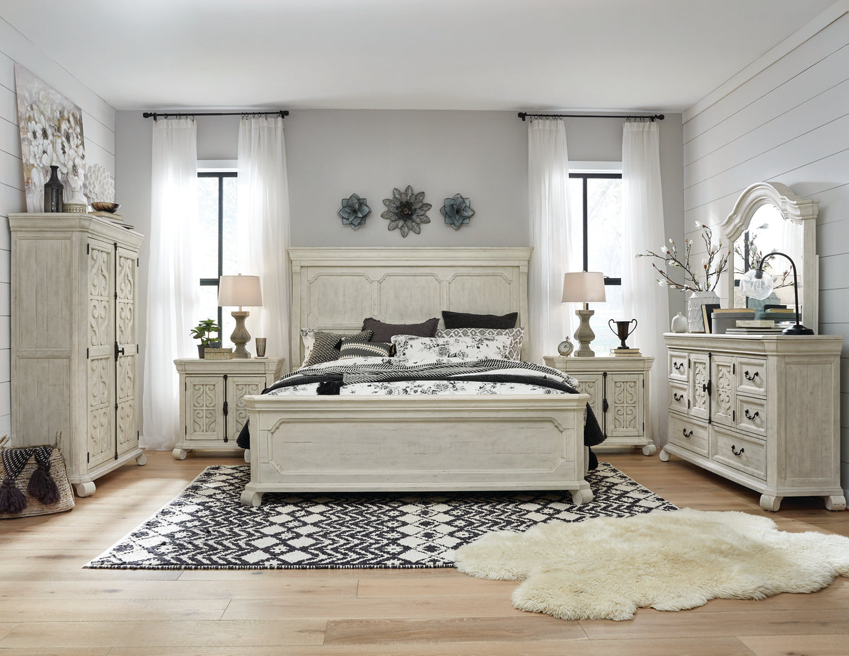 Magnussen Home Bronwyn Alabaster California King Panel Bed