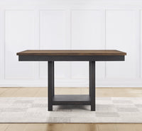 Harington Brown Dining Table with 4 Chairs and Bench