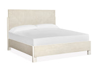 Magnussen Home Lorelei Misty Cloud California King Panel Bed With Nightstand