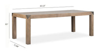 Magnussen Home Ainsley Cerused Khaki Extendable Rectangular Dining Table With 4 Host Chairs And Buffet