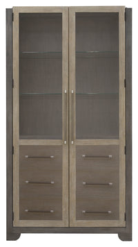 Pulaski Anderson Park Moose Trail And Frontier Brown China Cabinet