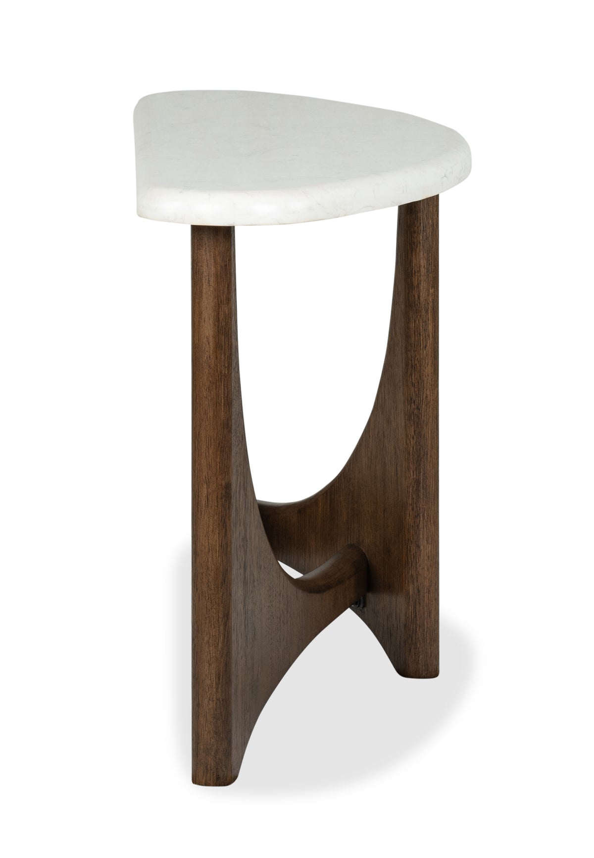 Magnussen Home Arwen Turkish Coffee Demilune Sofa Table