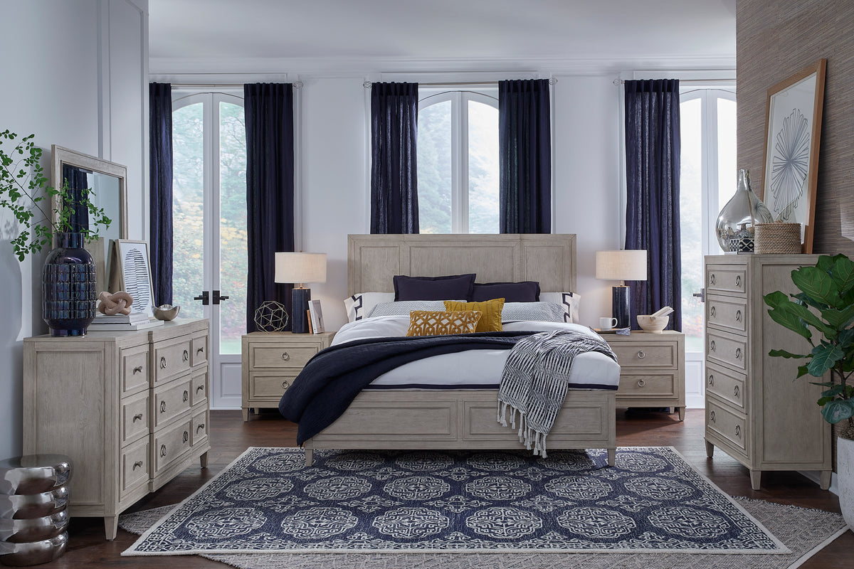 Magnussen Home Sheridan Limestone California King Panel Bed