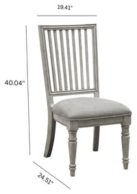 Pulaski Madison Ridge Bluff Grey Farmhouse Leg Dining Table With 8 Side Chairs