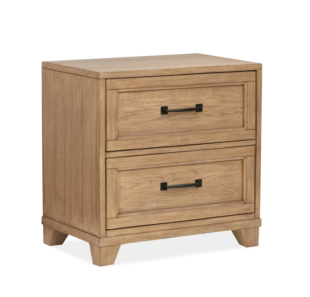 Magnussen Home Coventry Honey Wheat Queen Panel Storage Bed With Nightstand