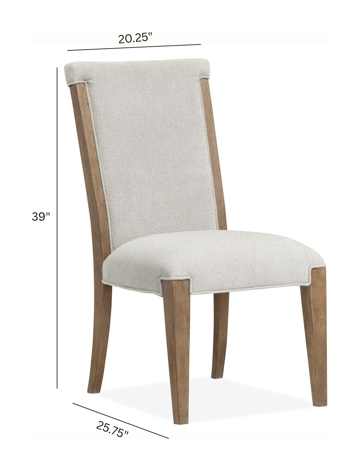 Magnussen Home Plum Creek Sierra Brown Rectangular Dining Table With 6 Upholstered Side Chairs And Server