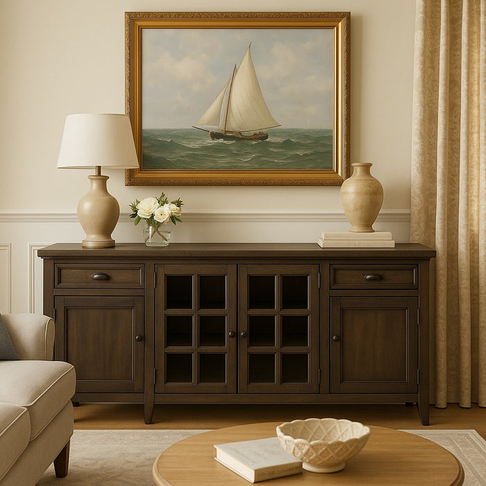 Magnussen Home Bay Creek Toasted Nutmeg 80" Console