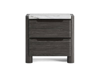 Magnussen Home Keaton Black Queen Upholstered Panel Bed With 2 Nightstands