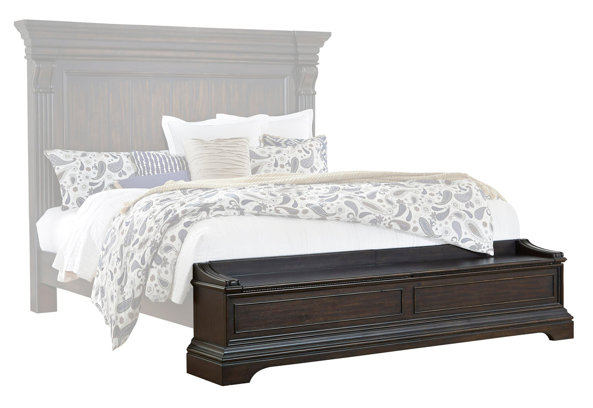 Pulaski Caldwell Smoked Molasses King/California King Blanket Chest Footboard