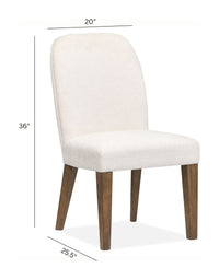 Magnussen Home Westbourne Dark Umber Upholstered Host Chair Two Pack