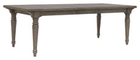 Pulaski Madison Ridge Natural Bark Extendable Leg Dining Table With 4 Side Chairs 2 Host Chairs And Server