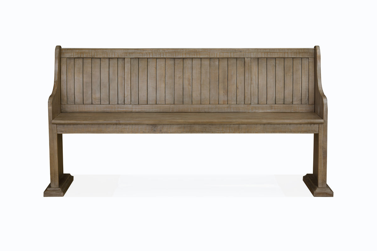 Magnussen Home Tinley Park Dove Tail Grey Extendable Rectangular Dining Table With 4 Side Chairs And Bench