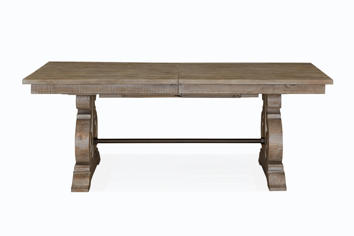 Magnussen Home Tinley Park Dove Tail Grey Extendable Rectangular Dining Table