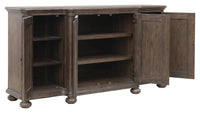 Pulaski Saddle Creek Timber Brown Extendable Leg Dining Table With 6 Wood Back Side Chairs And Server